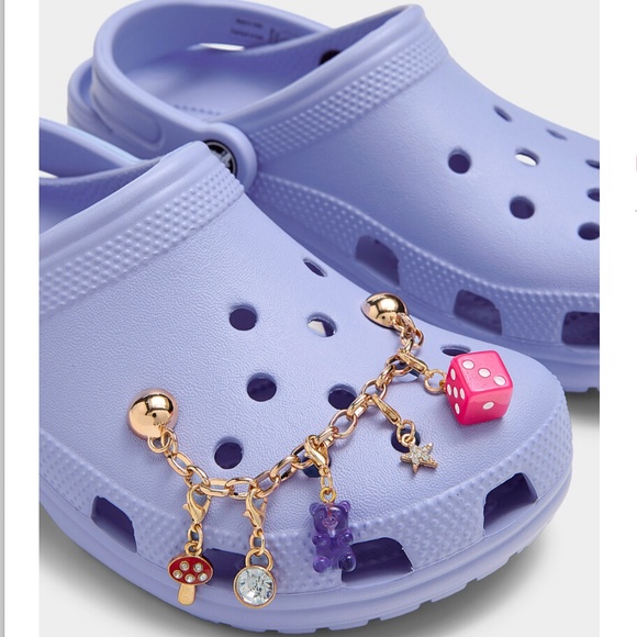 Crocs kitsch Jibbitz charms clog chain 9-piece set NWT - Picture 2 of 6